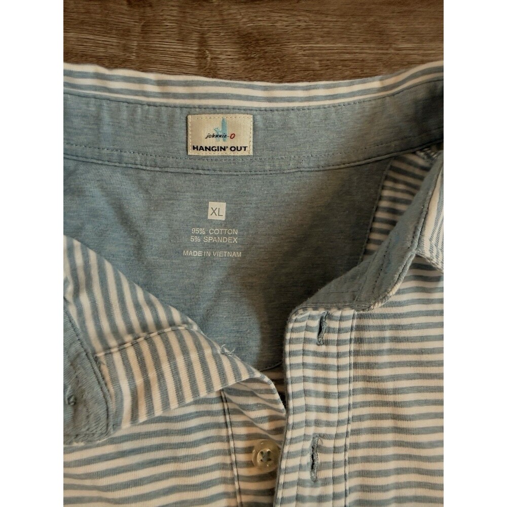 Johnnie O Polo Size XL Lot Of 3 Golf Shirts Solid Striped Blue White Pink LNC - Picture 2 of 13